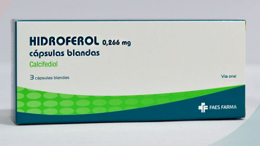 HIDROFEROL 0,266 MG X 3 CAPSULAS (CALCIFEDIOL)