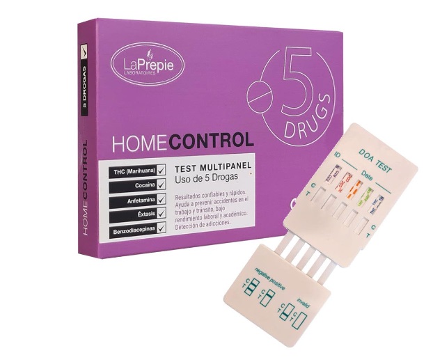 HOME CONTROL TEST MULTIDROGAS (COCAINA/ANFETAMINAS/EXTASIS/BZP)