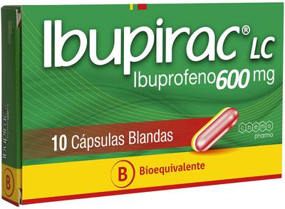 IBUPIRAC LC 600 MG X 10 CAPS BLANDAS (IBUPROFENO)