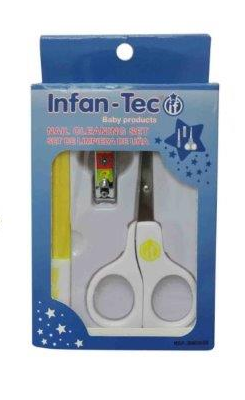 INFANTEC SET MANICURE BEBE (LIMA+TIJERA+CORTAUÑAS) GBC5150/GB1209