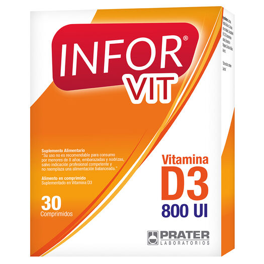 INFOR VIT D3 800 UI X 30 COMP fecha de vencimiento noviembre 2026