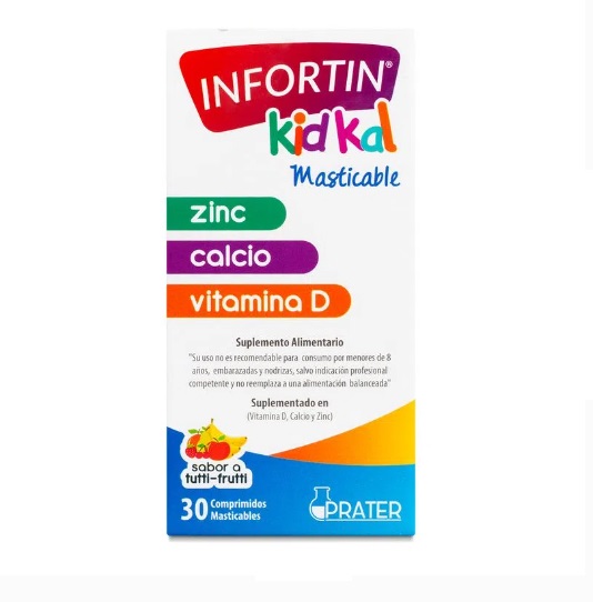 INFORTIN KID KAL MASTICABLE X 30 COMP