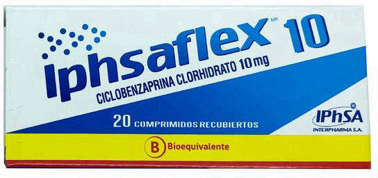 IPHSAFLEX 10 MG X 20 COMP (CICLOBENZAPRINA)(PTM)