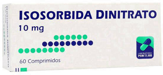 ISOSORBIDA DINITRATO 10 MG X 60 COMPRIMIDOS MINTLAB (GENER) (PTM)*DESCUENTO POR PRONTO VENCE FVENC:11-2026*
