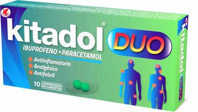 KITADOL DUO 200/300 X 10 COMP (IBUPROFENO/PARACETAMOL)