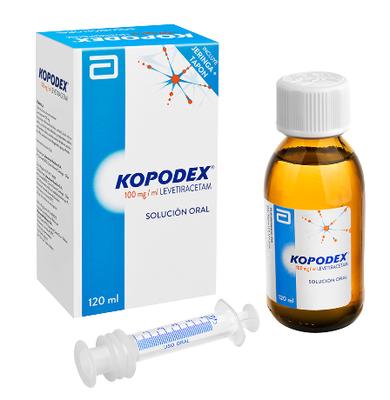 KOPODEX JARABE 100 MG/5 ML X 120 ML (LEVETIRACETAM) (RS:30)