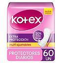 KOTEX PROTECTOR DIARIO LARGOS EXTRA PROTECT X 60 UNID***