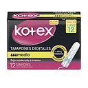 KOTEX TAMPONES DIGITALES MEDIO X 12 UNID
