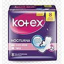 KOTEX TOALLA NOCTURNA NORMAL CON ALAS TELA MALLA X 8 UNID