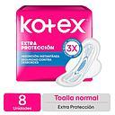KOTEX TOALLA NORMAL EXTRA PROTECCION X 8 UNID
