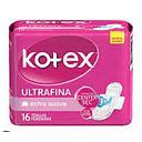 KOTEX TOALLA ULTRAFINA EXTRA SUAVE X 16 UNID