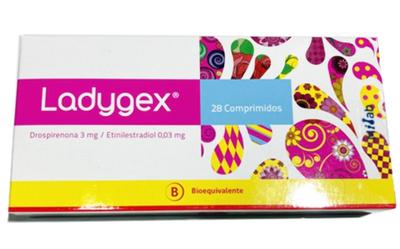 LADYGEX X 28 COMP (DROSPIRENONA//ETINILESTRADIOL) (HORM)***