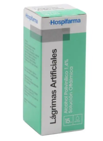 LAGRIMAS ARTIFICIALES 1,4% X 15 ML HOSPIFARMA (GENER)(ALCOHOL POLIVINILICO)
