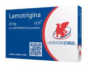 LAMOTRIGINA  25 MG LCH X 30 COMP (GENER)***