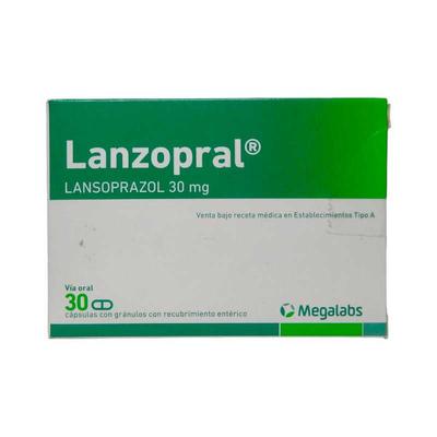 LANZOPRAL 30 MG X 30 CAPS (LANSOPRAZOL)