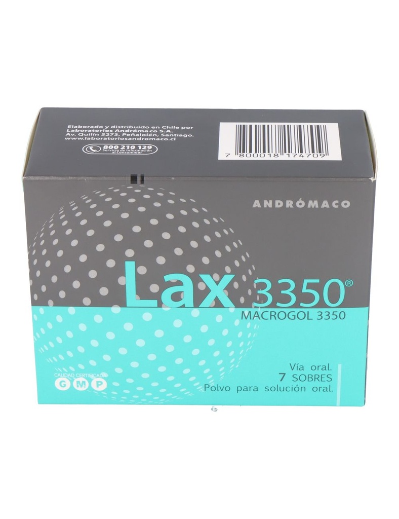 LAX 3350 17 G X 7 SOBRES (PEG/MACROGOL 3350)