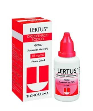 LERTUS GOTAS 15 MG/ ML X 25 ML (DICLOFENACO)