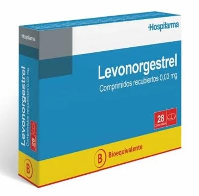LEVONORGESTREL 0,03 MG HOSPIFARMA X 28 COMP (GENER)(HORM)(PTM)***
