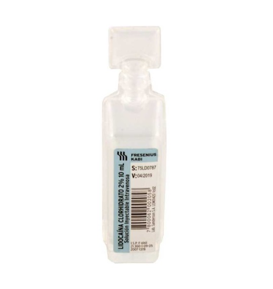LIDOCAINA 2% AMPOLLA FRESENIUS SANDERSON X 10 ML(GENER)***