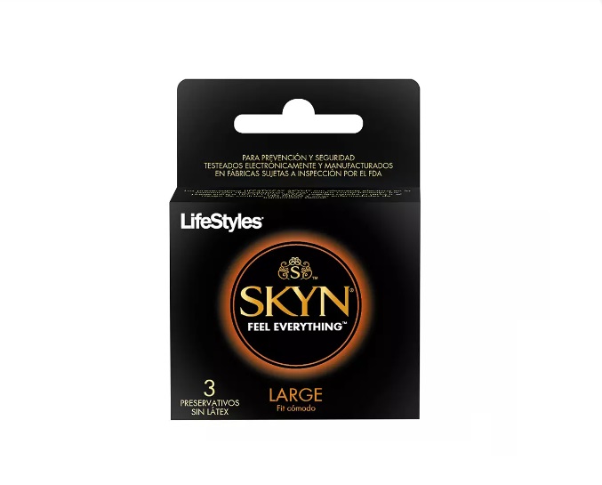 LIFESTYLES PRESERVATIVO SKYN LARGE X 3 UNID