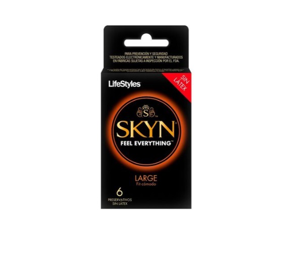 LIFESTYLES PRESERVATIVO SKYN LARGE X 6 UNID
