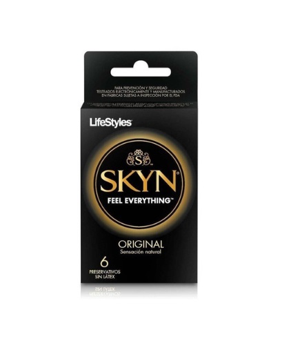 LIFESTYLES PRESERVATIVO SKYN ORIGINAL X 6 UNID