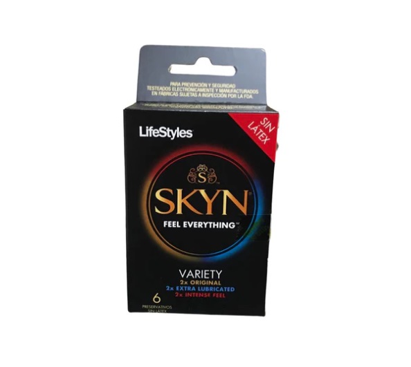LIFESTYLES PRESERVATIVO SKYN VARIETY X 6 UNID