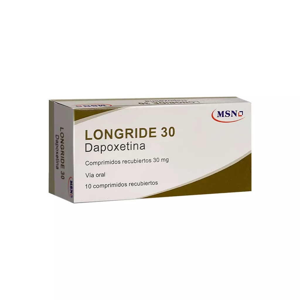 LONGRIDE 30 MG X 10 COMP (DAPOXETINA)