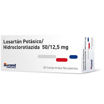 LOSARTAN + HIDROCLOROTIAZIDA  50/12.5 X 30 COMP ASCEND (GENER)