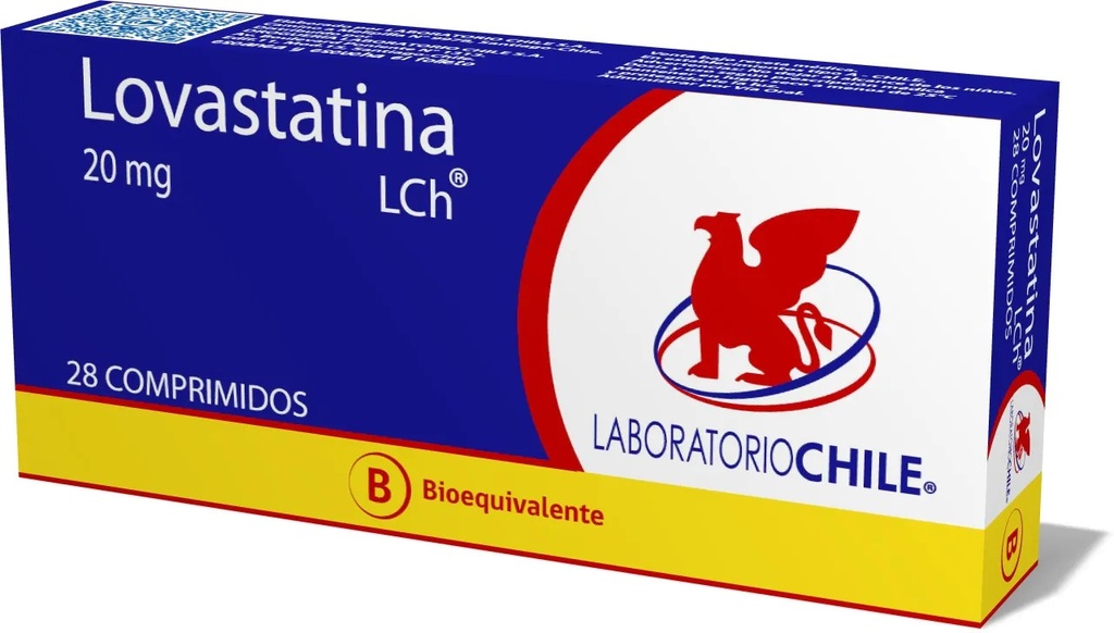 LOVASTATINA 20 MG LCH X 28 COMP (GENER) (PTM)