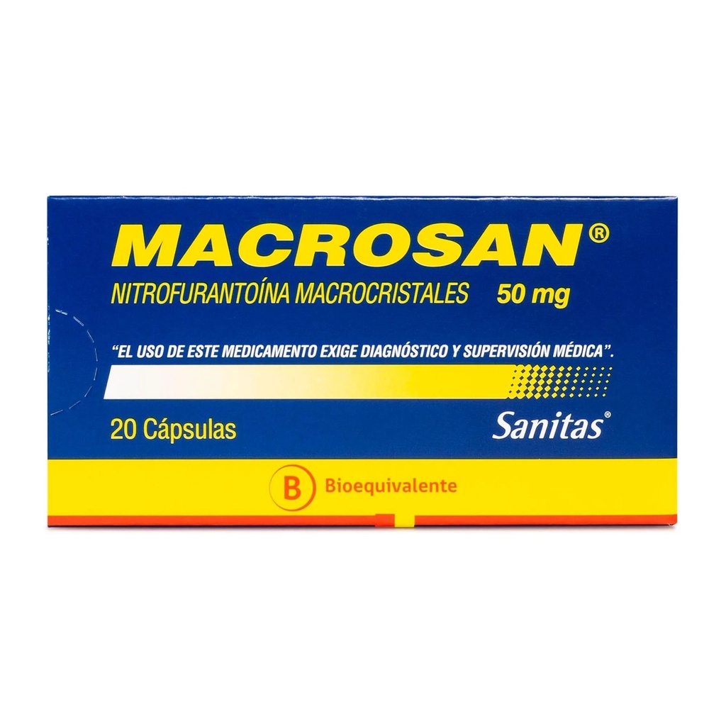 MACROSAN  50 MG X 20 CAPS (NITROFURANTOINA) (PTM)