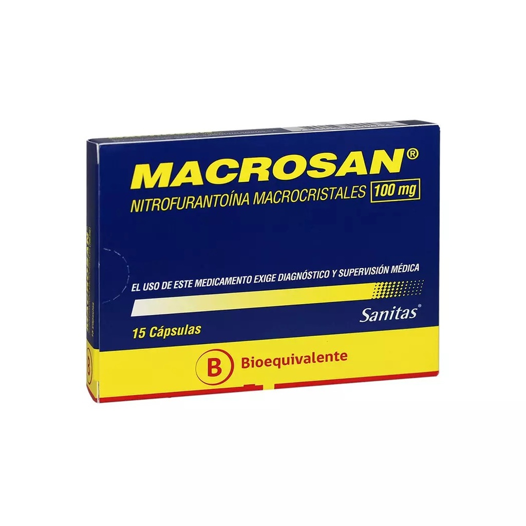 MACROSAN 100 MG X 15 CAPS (NITROFURANTOINA) (PTM)