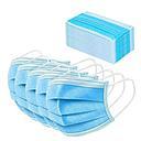 MASCARILLA DESECHABLE 3 PLIEGUES CAJA COLOR AZUL X 50 UNID