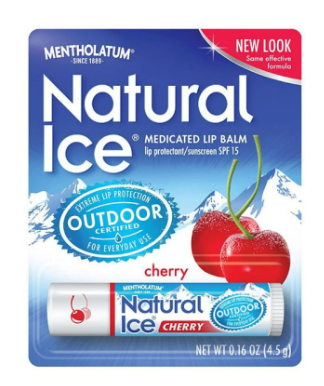 MENTHOLATUM NATURAL ICE CHERRY BALSAMO LABIAL MEDICADO X 4.2 GR