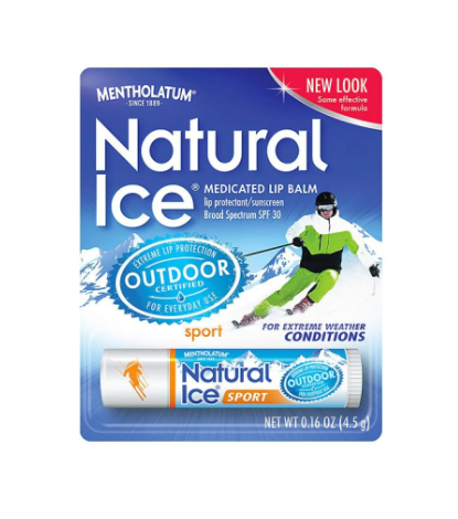 MENTHOLATUM NATURAL ICE SPORT BALSAMO LABIAL MEDICADO X 4.2 GR