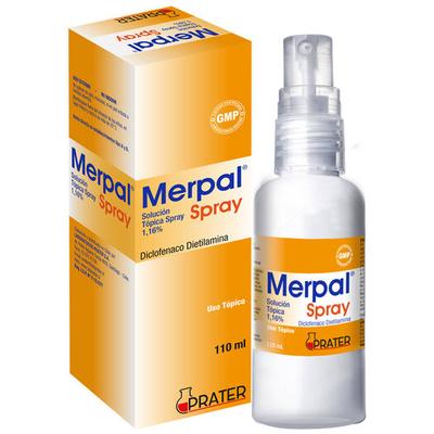 MERPAL SPRAY 1,16 % X 110 ML (DICLOFENACO DIETILAMINA)***