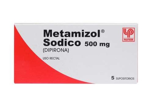 METAMIZOL 500 MG SUPOSITORIO ADULTO PASTEUR X 5 UNID (GENER)