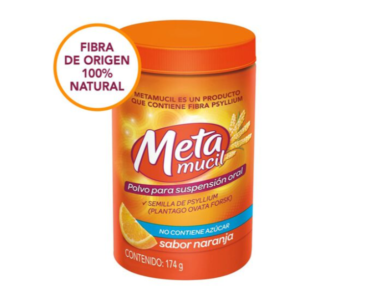 METAMUCIL PVO. NARANJA X 174 GR (PSYLLIUM)