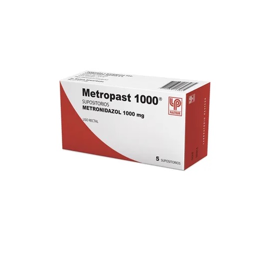 METROPAST 1000 MG RECTAL X 5 SUPOSITORIOS (METRONIDAZOL)***