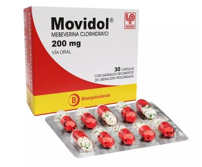 MOVIDOL 200 MG X 30 CAPSULAS (MEBEVERINA)