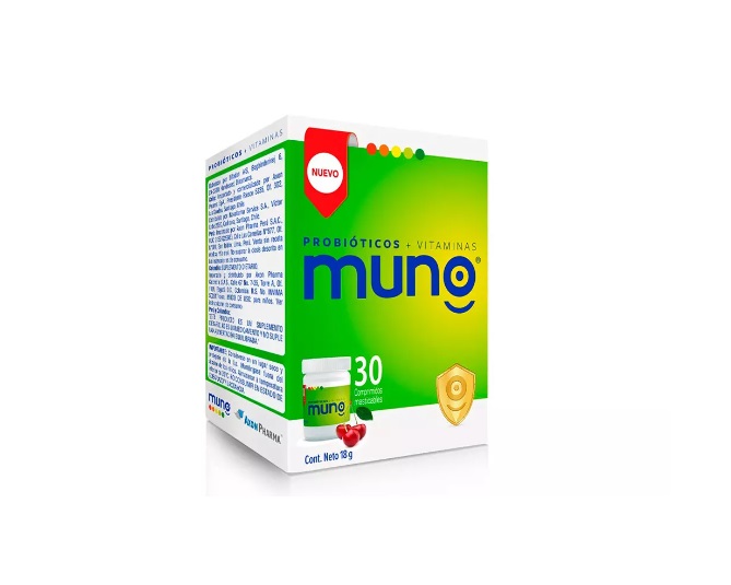 MUNO PROBIOTICOS + VITAMINAS X 30 COMP MASTIC