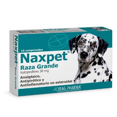 NAXPET 30 MG RAZA GRANDE X 10 COMP (KETOPROFENO) (VET)*Descuento pronto vence*