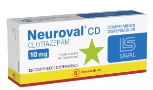 NEUROVAL CD 10 MG X 30 COMP (CLOTIAZEPAM) (PSICO)