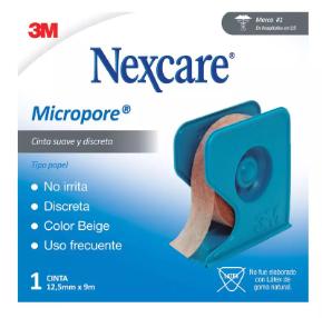 NEXCARE MICROPORE CINTA ADH. PIEL 12,5 MM  X 9 MT***