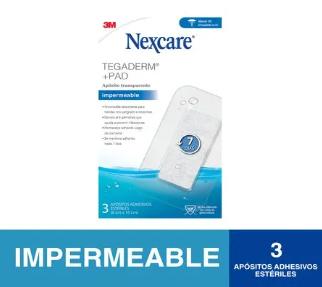 NEXCARE TEGADERM+PAD (6 X 10 CM) X 3 UNID***
