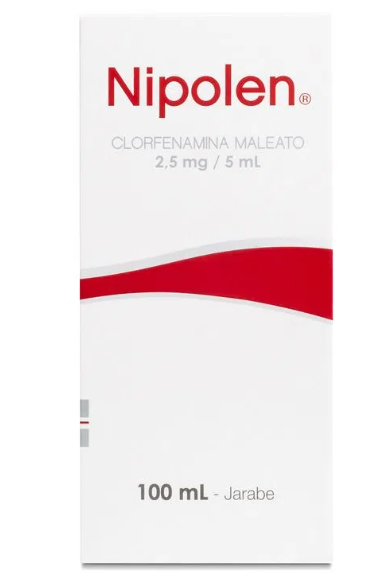 NIPOLEN 2.5 MG/ 5 ML JARABE X 100 ML (CLORFENAMINA)