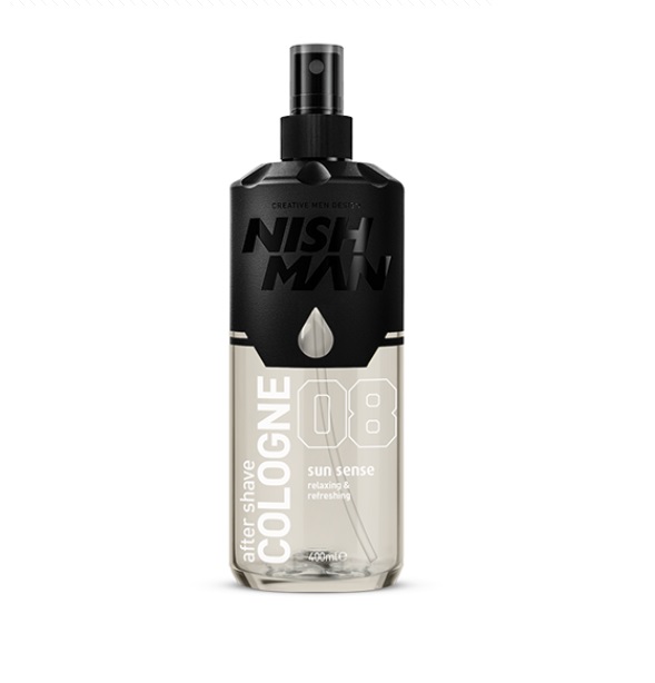 NISH MAN AFTER SHAVE COLONIA SUN SENSE N°08 X 400 ML (TRANSPARENTE)
