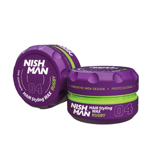 NISH MAN CERA HAIR WAX RUGBY 04 X 150 ML (MORADO)