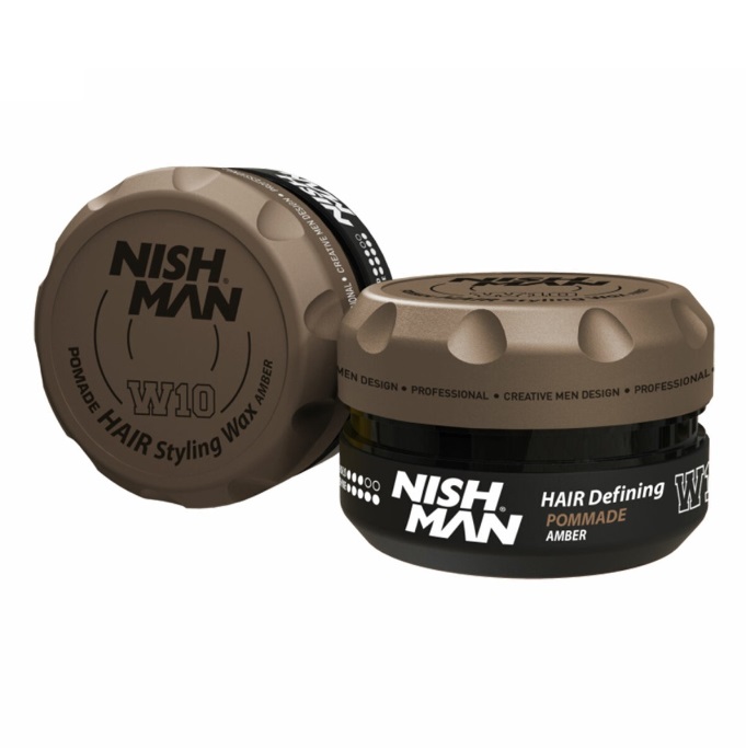 NISH MAN POMADA AMBAR W10 X 100 ML (CAFE OSCURO)