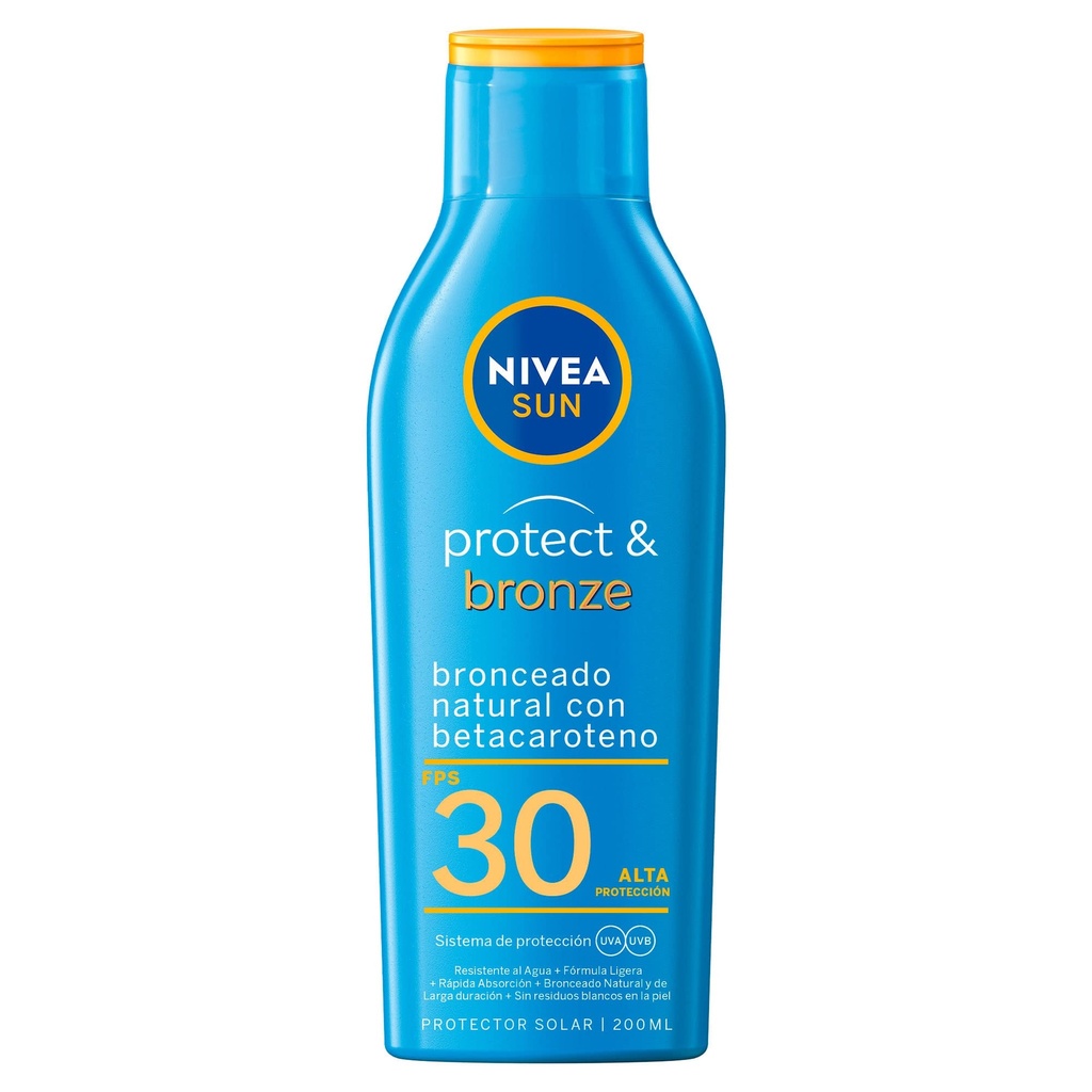 NIVEA FOTOPROTECTOR SUN PROTECT BRONZE FPS+30 125 ML***